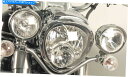 クロームパーツ ヤマハXV1900ミッドナイトスターツインライトセット - Chrome by Hepco＆Becker（2006-） Yamaha XV1900 Midnight Star Twinlight-Set - Chrome BY HEPCO BECKER (2006-)