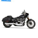 クロームパーツ Rinehart Chrome 4 In。スリップオンマフラーW /ブラックエンドキャップ - 500-1230 Rinehart Chrome...