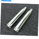 クロームパーツ Rinehart Chrome 3 In。スリップオンマフラーw /クロムスカラップ付きエンドキャップ - 500-0200C-S Rineha...