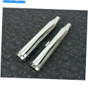 クロームパーツ Rinehart Chrome 3 In。スリップオンマフラーw /クロムスカラップ付きエンドキャップ - 500-0204C-S Rineha...