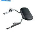 クロームパーツ エレクトログライド2009-19のための旅客背もたれのSissy Chrome Barと黒いパッドフィット Passenger Backrest Sissy Chrome Bar and Black Pad Fit for Electra Glide 2009-19