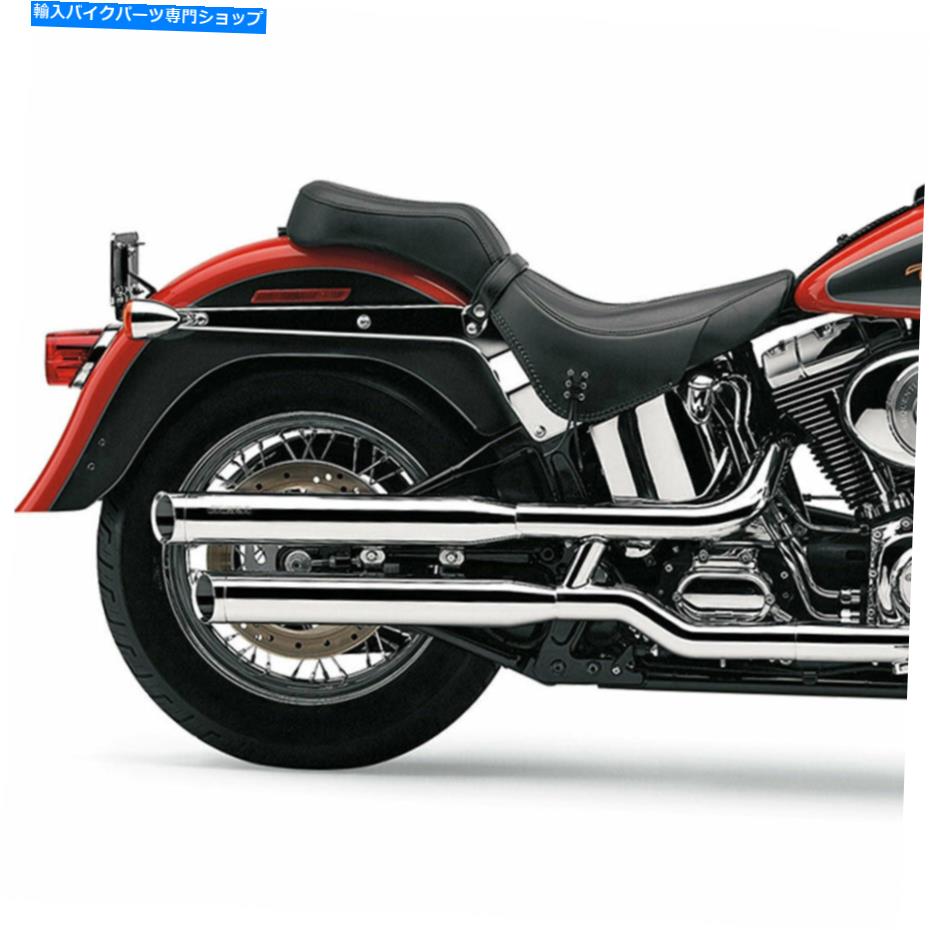 クロームパーツ コブラスリップオンマフラークローム3 "2007-17ハーレーソフトファットボーイフフルフ/ FXSTD Cobra Slip-On Mufflers Chrome 3" for 2007-17 Harley Softail Fat Boy FLSTF/FXSTD