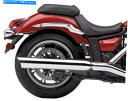 クロームパーツ COBRA排気クロムスリップオンスカラップチップマフラー07-16 Yamaha XVS1300A V-STAR Cobra Exhaust C...