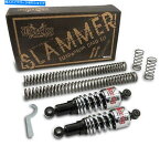 クロームパーツ ハーレー - Davidson XL 88-03のためのバリーブランドクロームスラム山の懸濁液ドロップキット Burly Brand Chrome Slammer Suspension Drop Kit for Harley-Davidson XL 88-03