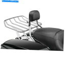 クロームパーツ コブラの取り外し可能な背もたれとマウントキットショートクローム602-2212 Cobra Detachable Backrest and Mount Kits Short Chrome 602-2212