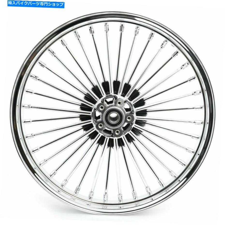クロームパーツ 21x2.15前輪36太ったスポークのためのハーレーソフトヒレイテージクラシックFlstc Deuc..