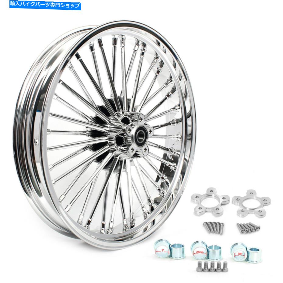 ѡ 21x3.5ϡ졼ġ󥰤ΤΥեåȥݡեȥۥ00-08 21x3.5 Chrome Fat Spoke Front Wheel for Harley Touring Electra Glide FLHTC 00-08