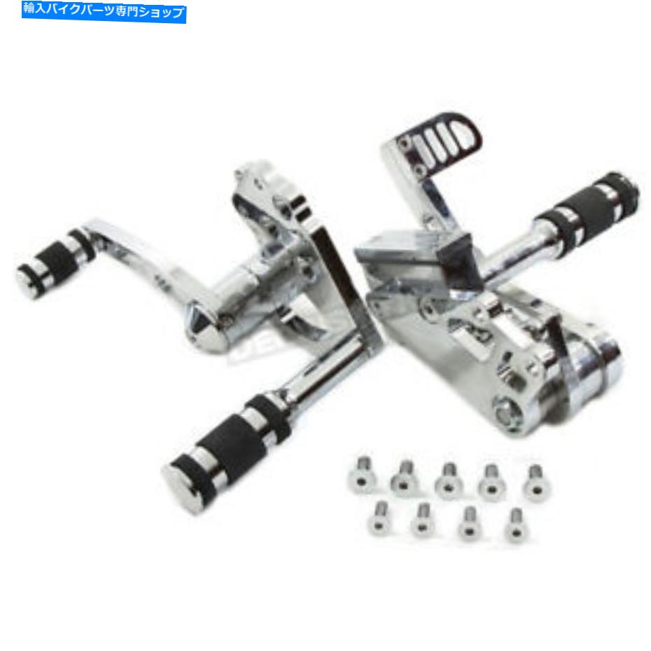 クロームパーツ V-TWIN CHROMEビレットフォワードコントロールキット - 2インチ。拡張 - 22-0755 V-Twin Chrome Billet Forward Control Kit - 2 in. Extended - 22-0755