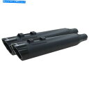 クロームパーツ 黒いスラッシュエンドキャップ005-4380499D-BSでTBR COMP SのスリップオンツーリングTCクロム TBR COMP S SLI...