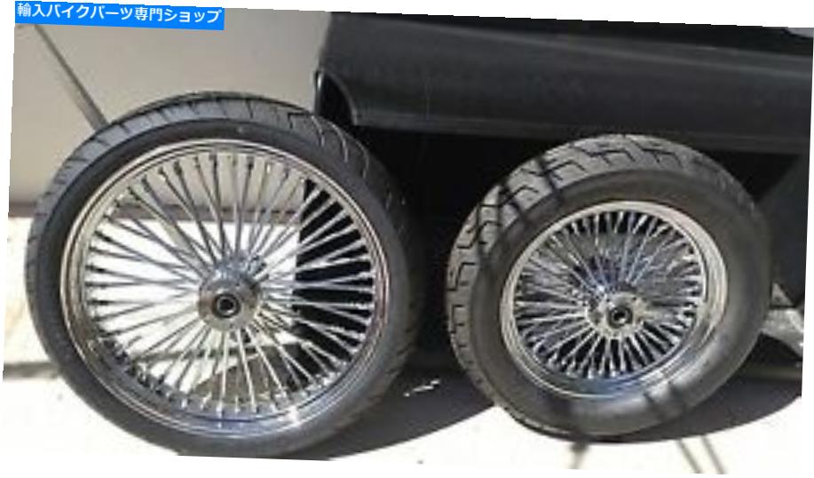 クロームパーツ Chrome 21 x 3.5 DD＆16 x 3.5ホイールセットw / bwタイヤハーリーツーリング、HD 2000-2003 CHROME 21 X 3.5 DD & 16 X 3.5 WHEEL SET W/BW TIRES HARLEY TOURING, HD 2000-2003