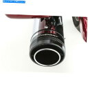 クロームパーツ Rinehart Chrome 4 1/2インチスリップオンマフラー/ブラックエンドキャップ - 500-0110 Rinehart Chrom...