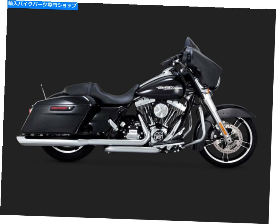クロームパーツ 039 09 - 039 16ハーリーツーリング用バンス＆ハインズクロームドレッサーデュアルヘッドパイプ Vance Hines Chrome Dresser Duals Head Pipes for 039 09- 039 16 Harley Touring