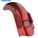 クロームパーツ ハードキャンディホットロッドレッドフレークなしカットアウト支配者ストレッチリアフェンダーF /ハーリー Hard Candy Hot Rod R...