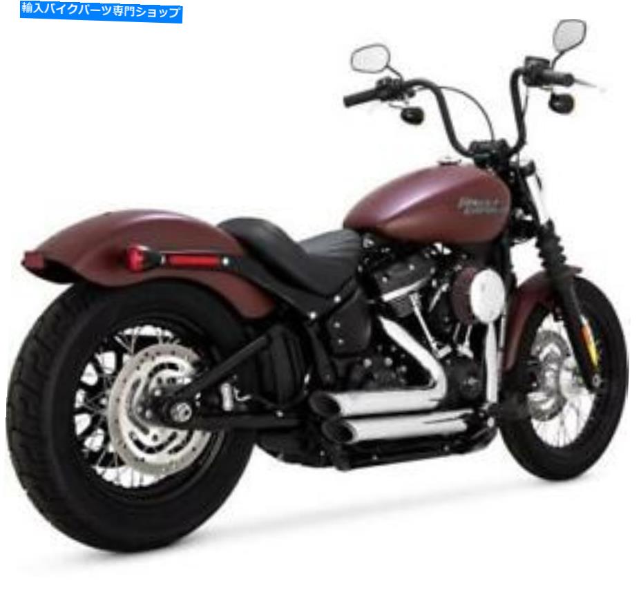 クロームパーツ バンス・ハインズショートショットスタガードエキゾースト17233クロームハーレーソフト2018-2021 Vance Hines Shortshots Staggered Exhaust 17233 Chrome Harley Softail 2018-2021
