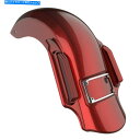 クロームパーツ ハードキャンディホットロッド赤いフレーク支配者は、2014+ハーレーのためのリアフェンダーを伸ばした Hard Candy Hot Rod Re...