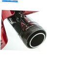 クロームパーツ Rinehart Chrome 4 1/2 In。スリップオンマフラー/ブラックエンドキャップ - 500-0108 Rinehart Chro...