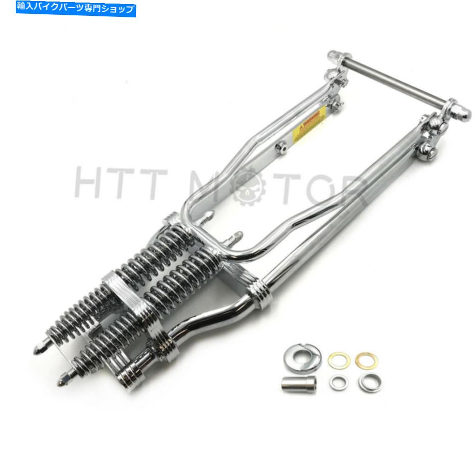 ѡ ϡ졼åѡΤκ߸˥०åܡӥơץ󥰥եեȥW /ּå Stock Chrome Wishbone Vintage Springer Front End w/ Axle Kit For Harley Chopper