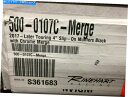 クロームパーツ Rinehart Black 4 In。スリップオンマフラーw / Chrome Merge End Caps - 500-0107c-Merg...