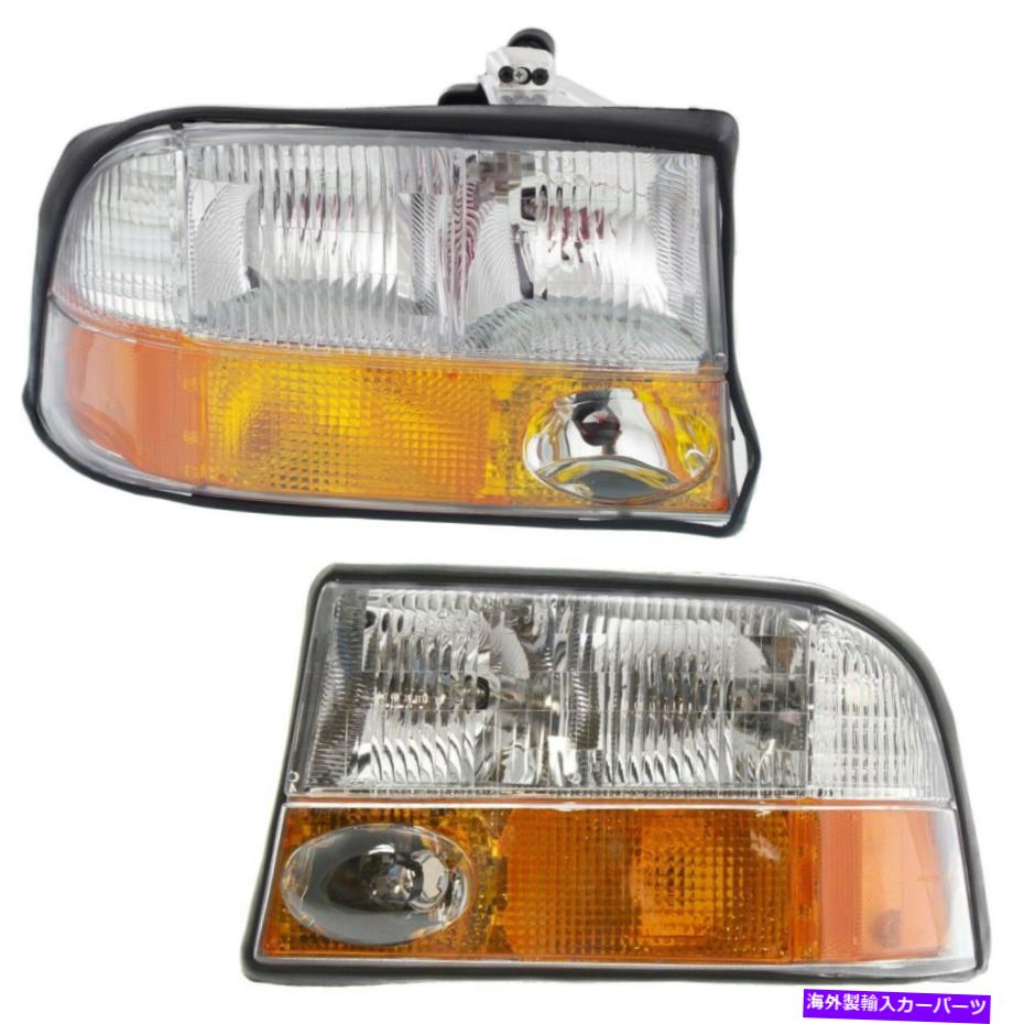 USإåɥ饤 98-2004 GMCΥޤΥإåɥ饤ȥåȥե饤2ԡպ Headlight Set For 98-2004 GMC Sonoma Left &Right With Fog Light 2Pc
