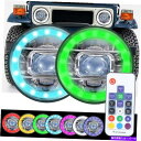 USヘッドライト 7インチクロムリモートハローヘッドライト| .. RGB SMD LED JK TJ LJこんにちは/ LOビーム 7 Inch Chrome...