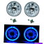 USإåɥ饤 5-3 / 4֥롼LEDϥH4ϥŵ奯ꥹ륯ꥢإåɥ饤ŷȤΥڥ 5-3/4 Blue LED Halo H4 Halogen Light Bulb Crystal Clear Headlight Angel Eye Pair