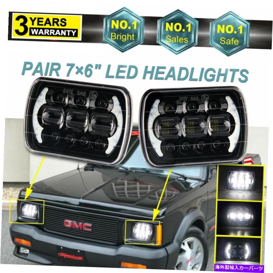 USإåɥ饤 82-94ӡS10֥쥶GMC S15 7x6ץHI / LOӡLEDإåɥ饤 For 82-94 Chevy S10 Blazer GMC S15 7X6 Projector Hi/Lo Sealed Beam LED Headlight