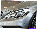 USヘッドライト Mercedes Benz CクラスW205 2015のためのChromeヘッドライトサラウンドトリムL + R CHROME Headlig...