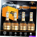 USヘッドライト AuxbeamコンボパックCSP LEDヘッドライト電球キット9005 9006高ロービーム6500K S3 AUXBEAM Combo Pack CSP LED Headlight Bulbs Kit 9005 9006 High Low Beam 6500K S3