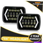 USヘッドライト Chevy Express Cargo Van 1500 2500 3500用Auxbeam 7x6 "LEDヘッドライトarrow DRL AUXBEAM 7X6" LED Headlights Arrow DRL For Chevy Express Cargo Van 1500 2500 3500