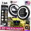 USإåɥ饤 Kenworth T2000 T400 T800 W900ѥɥåȥڥ7饦LEDإåɥ饤HI / LOӡϥ DOT Pair 7 Round LED Headlight Hi/Lo Beam Halo For Kenworth T2000 T400 T800 W900