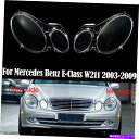 USヘッドライト メルセデスベンツE320 E350 E550 2003-2009用ヘッドライトクリアレンズヘッドランプカバー Headlight Clear Lens Headlamp Cover For Mercedes-Benz E320 E350 E550 2003-2009