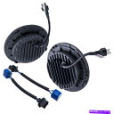 USヘッドライト ジープラングラーのための2つの前部後部7インチLEDヘッドライトのハロー角の目のパック Pack of 2 Front Rear 7 Inch LED Headlights Halo Angle Eyes For Jeep Wrangler