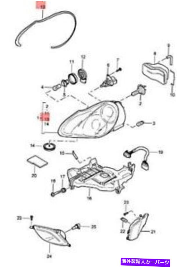 USإåɥ饤 ݥ륷9PA95563111500Ĥޤ Genuine PORSCHE Cayenne 9PA Seal Left 95563111500