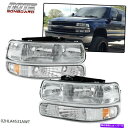 USwbhCg 99-02V{[Silverado ChromenEWÕnEWOnEWOnEWOߐF̃wbhCgop[wbhv FOR 99-02 CHEVY SILVERADO CHROME HOUSING AMBER CORNER HEADLIGHT BUMPER HEAD LAMP