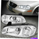 USヘッドライト 00-01日産マキシマクロームハウジングクリアコーナーヘッドライト交換用ランプ FOR 00-01 NISSAN MAXIMA CHROME HOUSING CLEAR CORNER HEADLIGHT REPLACEMENT LAMPS