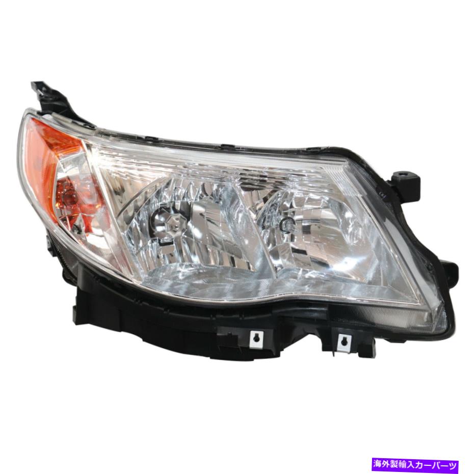 USヘッドライト 2009-2013 Subaru Forester W / Bulbの右黒のヘッドライトハロゲンヘッドランプ Right Black Headlight Halogen Headlamp For 2009-2013 Subaru Forester w/ Bulb