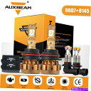 USヘッドライト FORD F-150 1999-2003 AUXBeam LED CANBUSヘッドライト+フォグライト9007 9145コンボ For Fo...