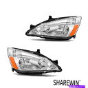 Us Custom Parts Shop USDM㤨USإåɥ饤 إåɥ饤2003-2007ۥɥϥ󥰥إåɥ饤ȥڥ Headlights Fit For 2003-2007 Honda Accord Chrome Housing Head Lights PairפβǤʤ52,016ߤˤʤޤ