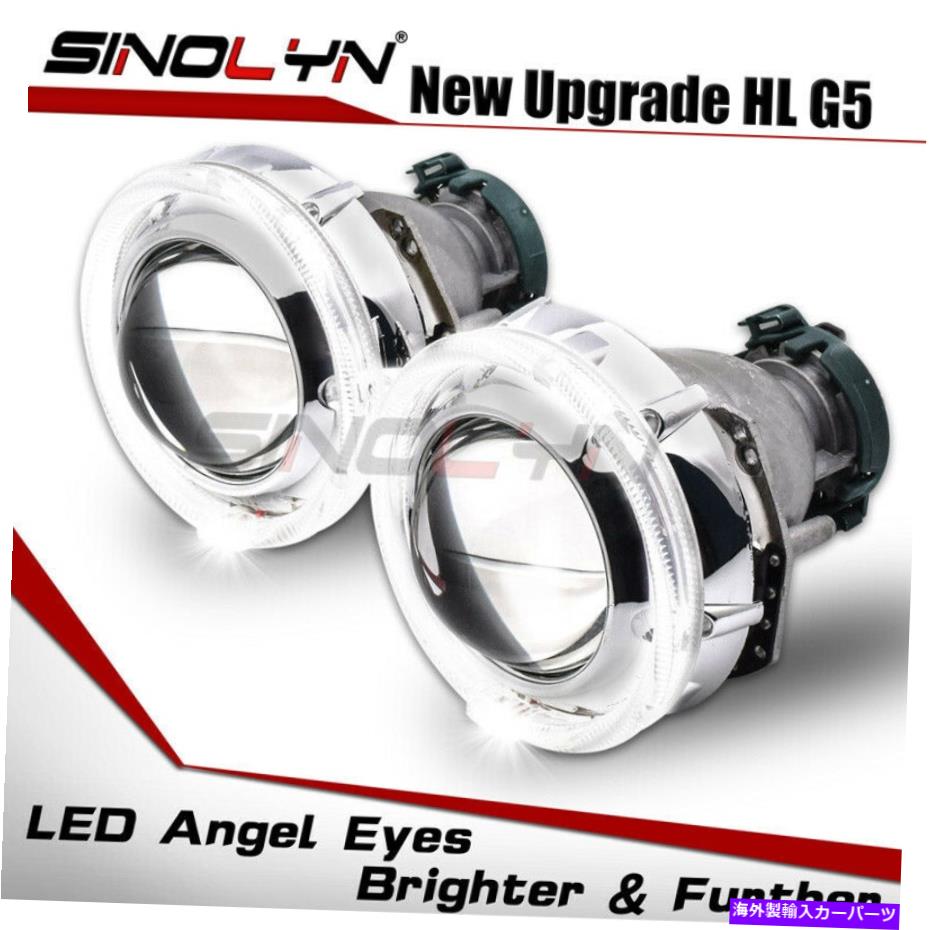 USإåɥ饤 3.0 G5-R LEDŷȤDRL Halo D2S֤HIDХΥץ󥺥إåɥ饤 3.0 G5-R LED Angel Eyes DRL Halo D2S Car HID Bi-xenon Projector Lens Headlight