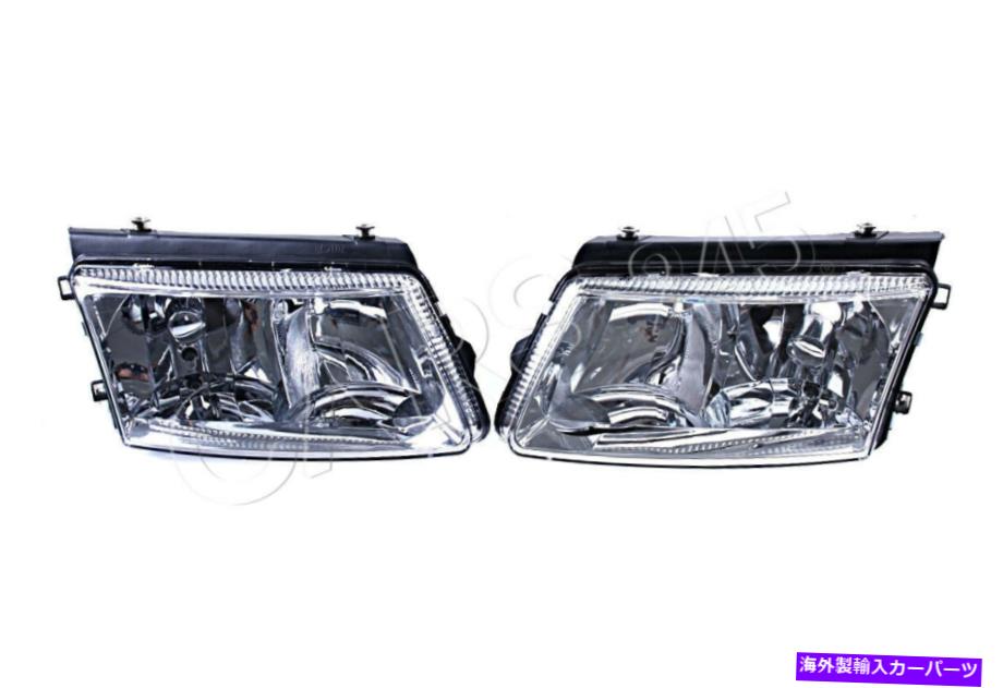 USヘッドライト VW Passat B5 1997-2000用フロントライトヘッドライトランプクリアハロゲンLH + RH Front Light Headlight Lamp Clear Halogen LH+RH For VW Passat B5 1997-2000