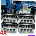 USヘッドライト Kenworth T400 T800 W900 4X6 '' 45W LEDヘッドライト高ロービームDRLライト4x For Kenworth T400 T800 W900 4x6'' 45W LED Headlight High-Low Beam DRL Lights 4X