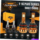 USヘッドライト AuxBeam 9007 LED CANBUSヘッドライト+ 9006電球はDodge RAM 1500 2500 2500 2002-05 ...