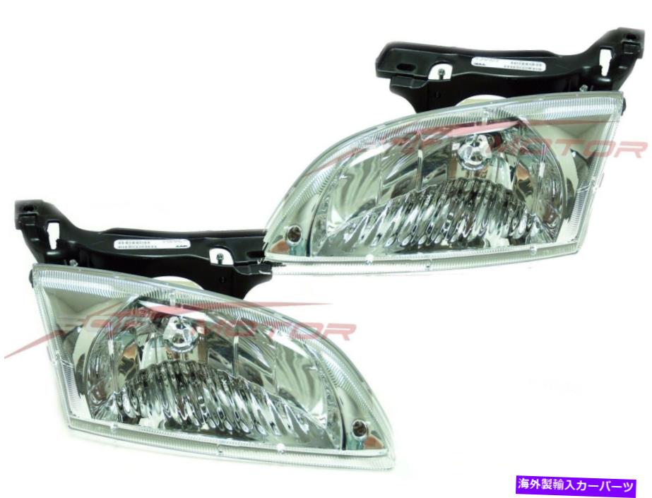 USヘッドライト 2000-2002シボレーキャバリエヘッドライトランプドライバー＆旅客サイドLH + RH For 2000-2002 Chevrolet Cavalier Head Lights Lamps Driver & Passenger Side LH+RH