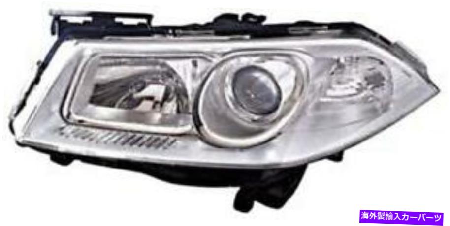 USヘッドライト Chromeヘッドライトフロントランプ左フィートルノーメガネCabrio Sedan Wagon 2006- Chrome Headlight Front Lamp Left Fits RENAULT Megane Cabrio Sedan Wagon 2006-