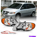 USヘッドライト 2001-2007ドッジグランドキャラバンタウン&カントリー01-03 Voyager Chrome Replac Headlight 200...