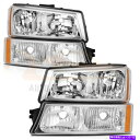 USヘッドライト シボレーSilverado 1500 03-06フロント左+右のヘッドライトヘッドランプアセンブリ Headlight Headlamp Assembly For Chevrolet Silverado 1500 03-06 Front Left +Right(2)