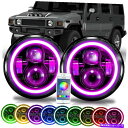 USヘッドライト Hummer H1 H2のためのRGB Halo 7 