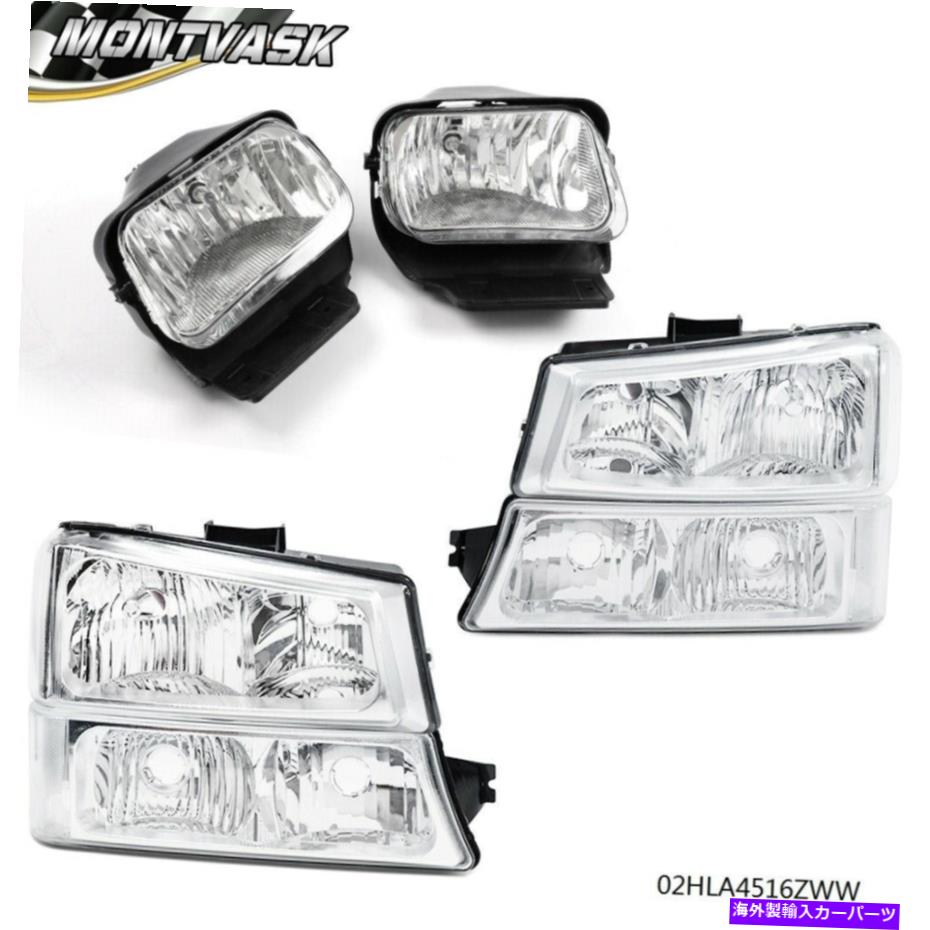USヘッドライト 2003-06のシボリーSilverado Avalancheのために6の新しいヘッドライトの駆動フォグライトセット New Headlights Driving Fog Lights Set of 6 For 2003-06 Chevy Silverado Avalanche