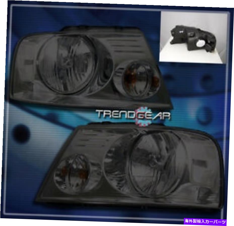 USإåɥ饤 04-08եF-150ԥååץȥåꥹإåɥ饤ȥױ05 06 07 FX2 FX4 STX 04-08 FORD F-150 PICKUP TRUCK CRYSTAL HEADLIGHTS LAMP SMOKE 05 06 07 FX2 FX4 STX