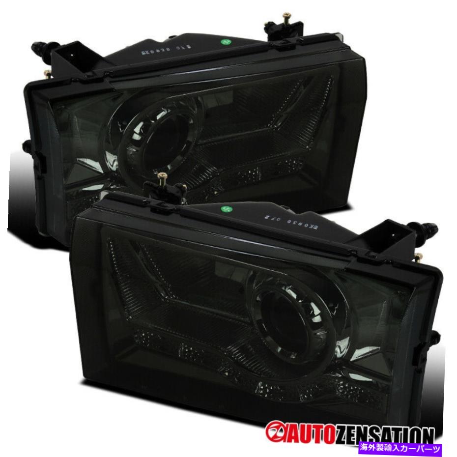 USإåɥ饤 99-04եF250 F350 00-04󥹥⡼ץإåɥ饤ȥW / LED For 99-04 Ford F250 F350 00-04 Excursion Smoke Projector Headlights Lamps w/ LED